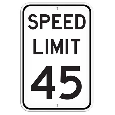 Primeguard Speed Limit 45, 12'' x 18'' PSS1040R