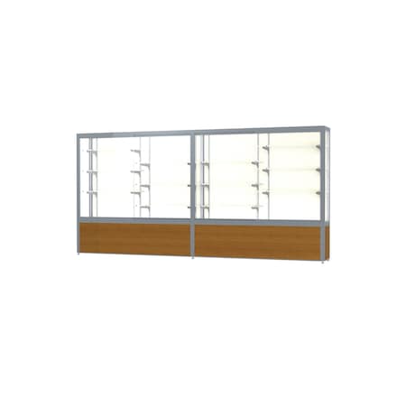 Ghent Display Case Plaque 144x66x16, Satin, LtOak 10412PB-SN-K