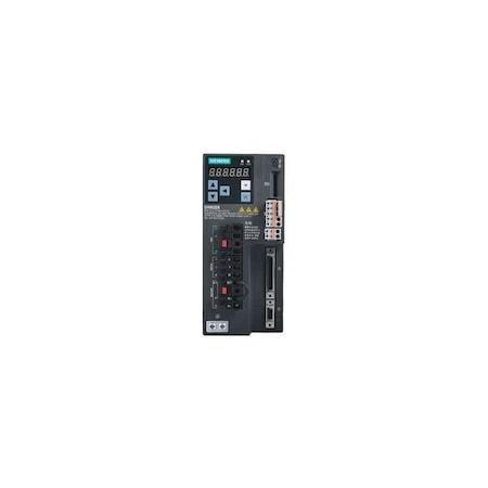 Siemens SINAMICS V90 Input voltage: 380-480 V 3 A -15%/+10% 2.6 A 45-66 Hz 6SL3210-5FE10-8UA0
