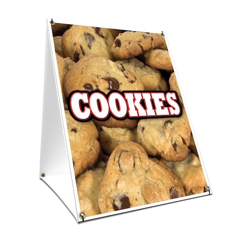 Signmission Cookies, 24 Inch x 18 Inch A-frame Yard Sign, Plastic Sign SBC-1824-Cookies