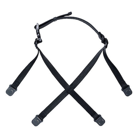 Klein Tools HardHatChinStrap, Blk, Nylon, 2AttachPoints KHHSTRPT2