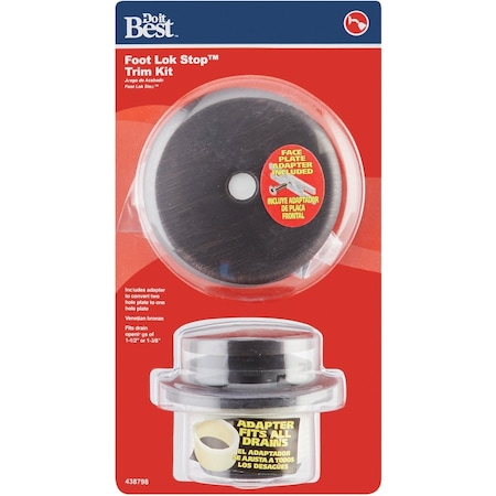 Do It Best Foot Lok Stop Venetian Bronze Bath Drain Trim Kit B826-66VB