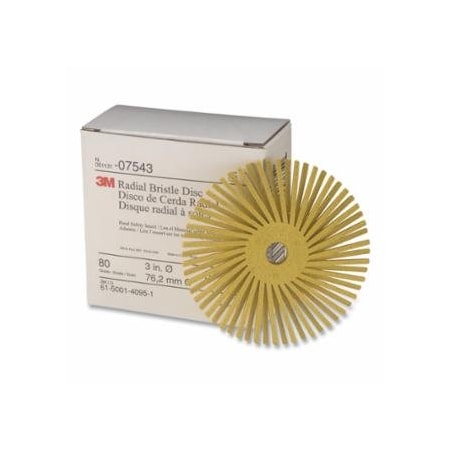 Scotch-Brite RADIAL BRISTLE DISC RB-ZB, 80 3 in X 3/8 405-051131-07543