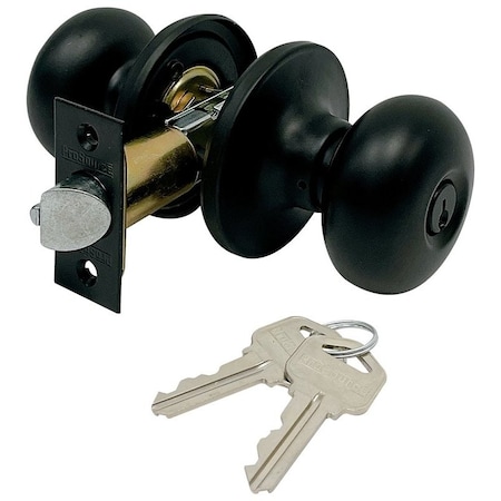 Prosource Entry Lock, Tubular Knob, Matte Black TFX900BSR4V24