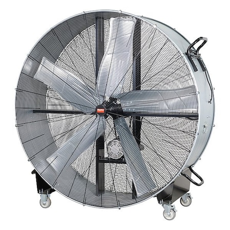 Dayton PortableFan, 60inDia, Silver, Mobile 855DZ2