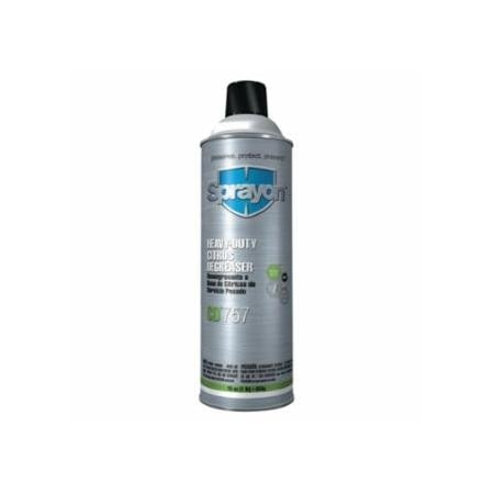Sprayon Citrus Cleaner Degreasers, 16 oz Aerosol Can, 12PK 425-SC0757000