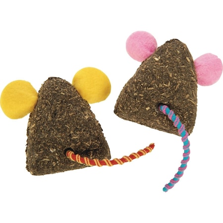 Smartykat Mousy Mayhem Compressed Catnip Mice Cat Toy, 2PK 32202-99997-024