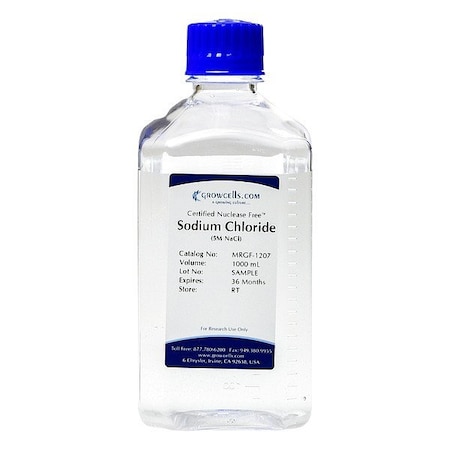 Growcells 5M Sodium Chloride Solution, 1 x 1L MRGF-1207