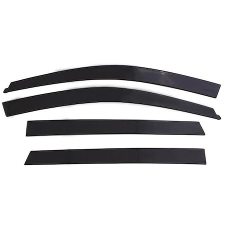 Ventshade Rainguards, Low Profile, Tape-On, Smoke, Acrylic, Set Of 4 894065