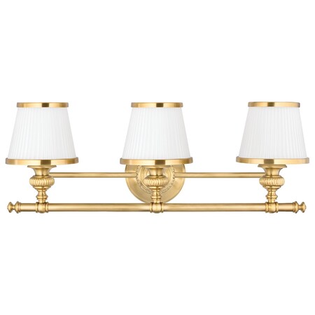 Hudson Valley Lighting Milton 3 Light Bath And Vanity 24.75 In. Flemish Brass 2003-FB