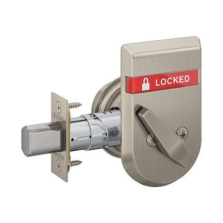 Schlage Deadbolt Locks, Cylindrical, 1 in Throw L B572 619 IS-LOC