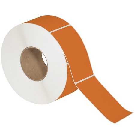 Tape Logic 3 x 5in Orange Direct Thermal Labels THL534