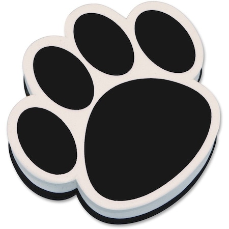 Ashley Productions Magnetic Whiteboard Eraser, Black Paw, PK6 10017