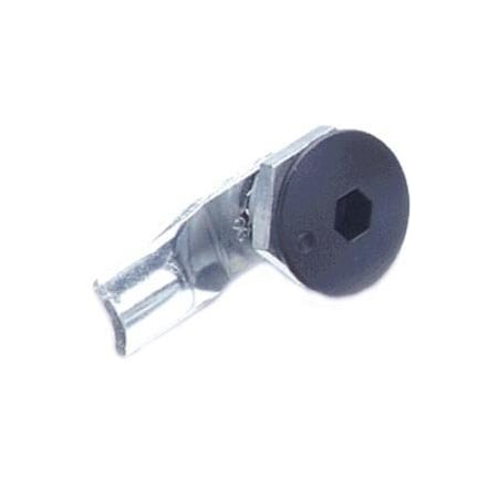 Southco Quarter-Turn Cam Latch, 8 mm Hex Recess, 12mm .47 in Grip, Sealed, Zinc Alloy, Powder Coat, Black E5-1-015-071