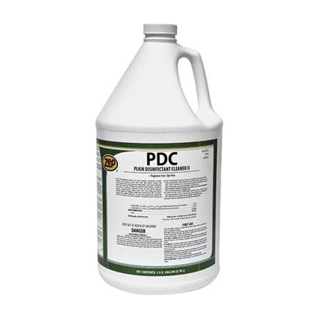 Zep Cleaner and Disinfectant, 1 gal. Round Plastic Drum, Odorless, Colorless, 4 PK 655624