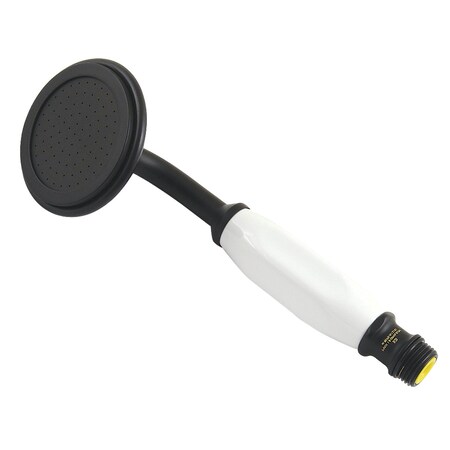 Kingston Brass Single Function Round Hand Shower, Matte Black ABT1020-0