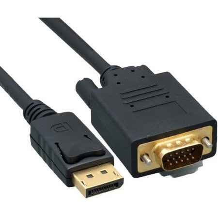 Cable Wholesale DisplayPort to VGA Video cable, DisplayPort Male to VGA Male, 3 foot 10H1-65103