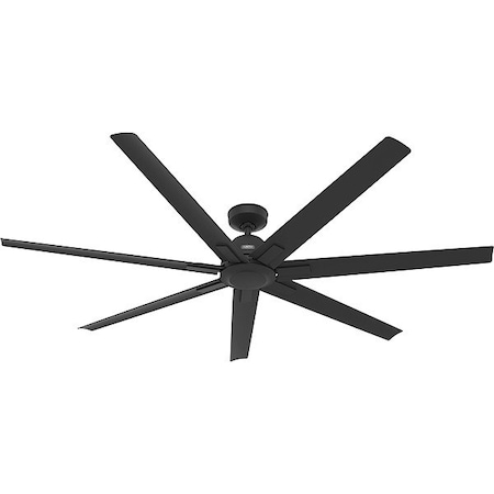 Hunter Ceiling Fan, Black, 6 ft Dia, 7 Blade 51592