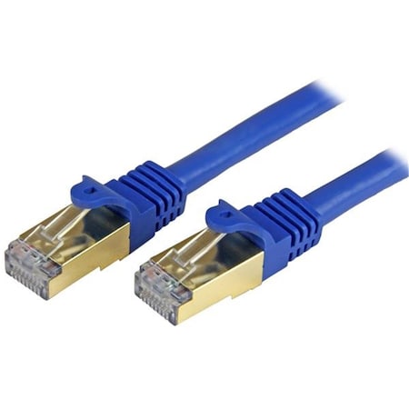 Dynamicfunction 25 ft. Cat6a STP Network Patch, Blue DY732676