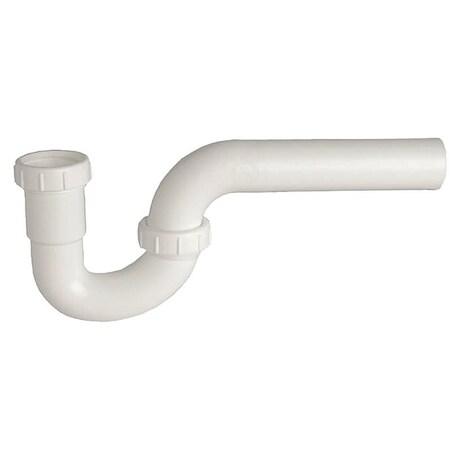 Danco P-Trap, 1-1/4 in, Slip, Plastic, White 94004