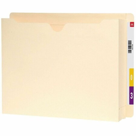Smead Jacket Folder End Tab, 2", Manila, PK25 76910