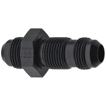 Fragola 483210-BL Aluminum -10 AN Straight Bulkhead Adapter, Black FRG483210-BL