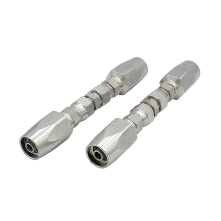 Mytee Products 2Pcs Reusable Hydraulic Hose Field Repair Kits 3/8in Steel Female JIC w/ Adapter HHR-38