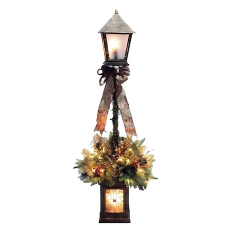 Santas Forest Lamp Post, Internal Light/Music: Internal Light 27848