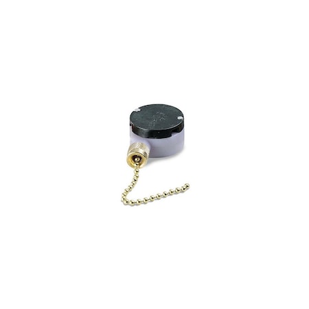 Gb Pull Chain Switch, 1-Pole, 125/250 VAC, 3/6 A, Brass GSW-34