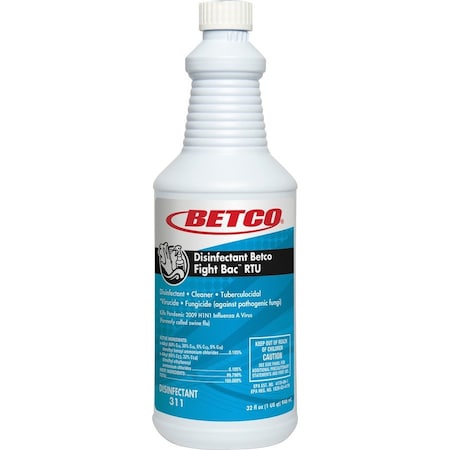Betco Fight-Bac Disinfectant Cleaner, Ready-To-Use, 32 fl oz 3111200