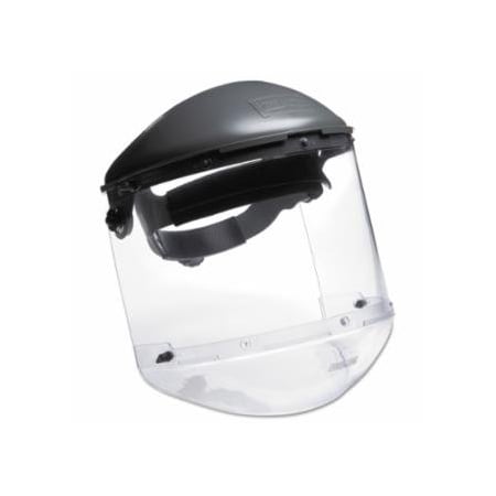 Honeywell Fibre-Metal Dual Crown Faceshield Systems, 4 in Crown, 3C Ratchet, Clear/Noryl 280-FM400DCCL