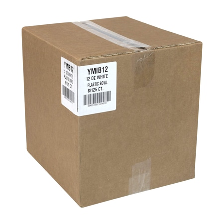 Integrated Bagging Systems Meadoware Plastic Bowl 12 oz, White YMIB12