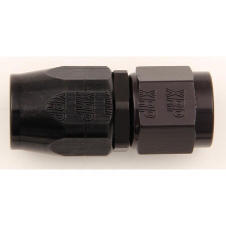 Hands On No.12 AN Straight Hose End, Black HA3616614