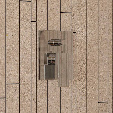 Alfi Brand Polished Chrome Shower Valve Mixer W/ Square Lever Handle and Diverter AB5601-PC