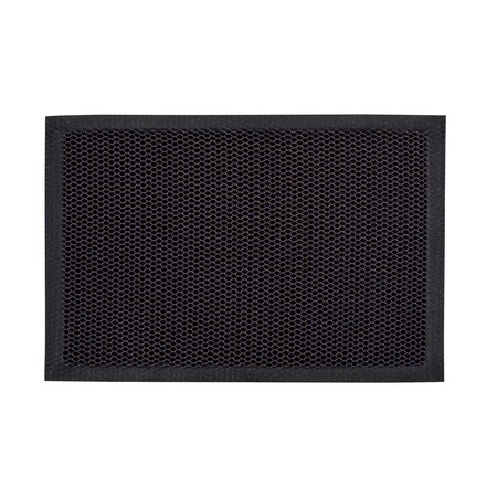 Floortex Mat, Nylon / Vinyl, 0.8 in Thick, Metallic Blue/Orange, 16 in W x 24 in L NREMFLYV0017