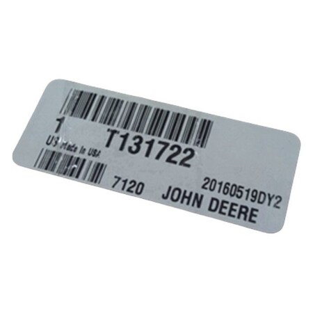 John Deere GASKET, JOHN DEERE OEM T131722 T131722
