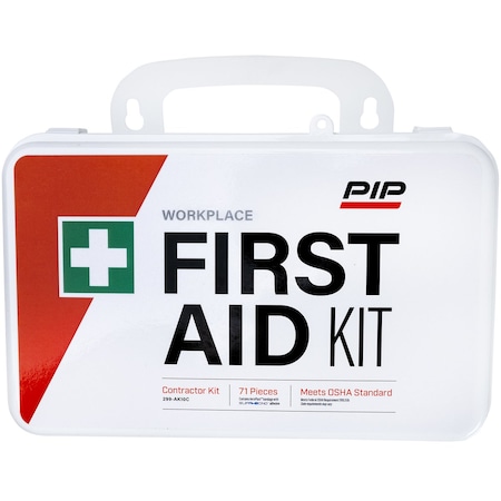 Pip Contractor First Aid Kit, 10 Person 299-AK10C