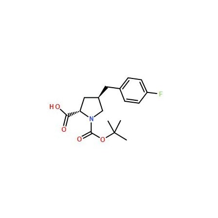 Ak Scientific (2S, 4R)-1-(tert-Butoxycarbonyl)-4-(4-fluorobenzyl)pyrrolidine-2-carboxylic acid (25mg), CAS 959583- 6693AC-25mg