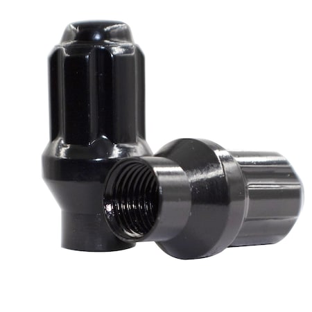 Coyote Wheel Accessories LUG NUTS, Carbon Steel, 1.70 in, Short Shank 231173BLK