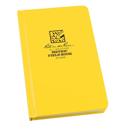 Rite In The Rain Hard Cover Notebook, 4.75 in x 7.5 in 360F