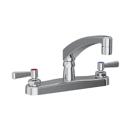 Elkay Handle-Operated Faucet, Manual, Arc LK810AT08L2