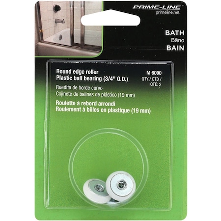 Prime-Line 3/4''x3/8'' Oval Shower Door Roller, 2-Count M 6000