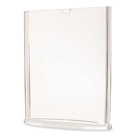 Deflecto Tabletop Sign and Menu Holder, 5 x 7 Insert, Clear 4431