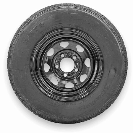 Rubbermaster - Steel Master ST185/80R13 6 Ply 5 On 4.5 Bolt, Black Wheel Assemblies 599350BLK