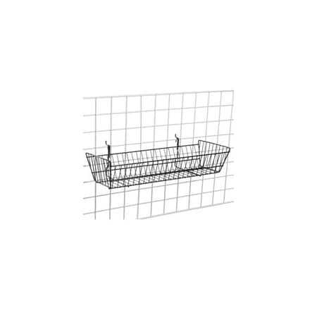 Specialty Store Services Black Gridwall Basket 24 In W X 10 In D X 5 In H 2103BKG