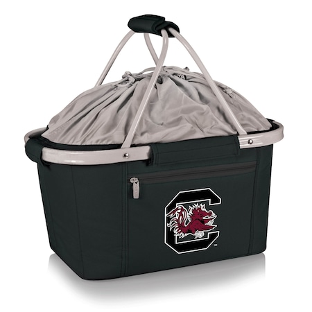 Picnic Time Family Of Brands NCAA South Carolina Gamecocks Metro Shopping Basket - Insulated Picnic Basket 645-00-175-524-0