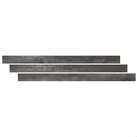 Msi LVT Trim, LVT, Gray-Dark, 94 in L, 1.77 in W, Low Gloss ZOR-LVT-TR-0606
