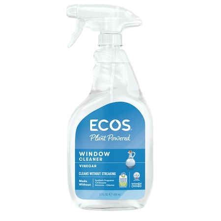 Ecos Liquid Glass Cleaner, Trigger Spray Bottle, 6 PK 93006