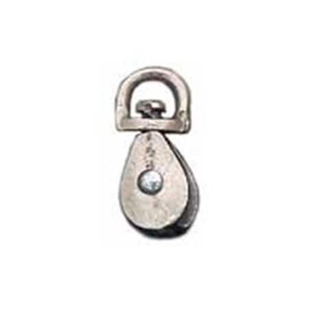 Baron Mfg Co Rope Pulley Swivel Single Zinc .5 In. 6759823