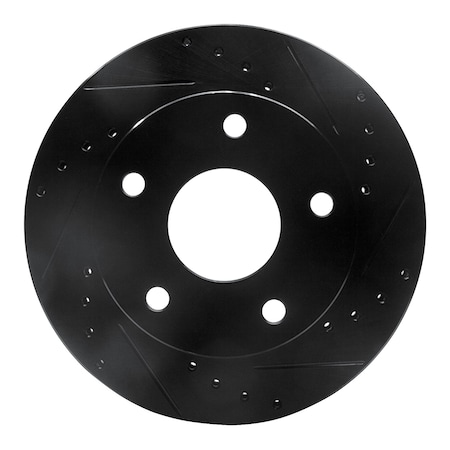 Dynamic Friction Co DFC Brake Rotor - Drilled and Slotted - Black 633-40077R